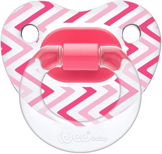 Wee Baby - Transparent Patterned Orthodontical Soother | 0-6 Months